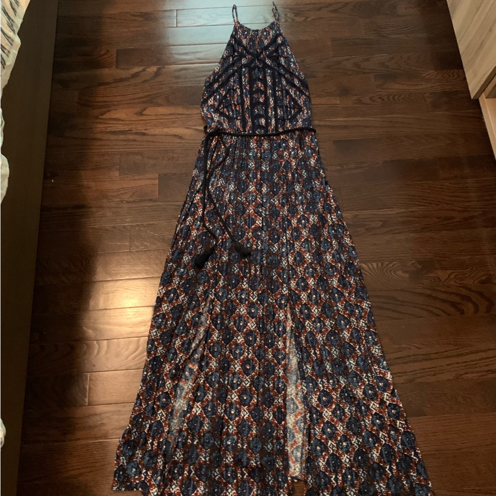 Blue and orange Lucky brand maxi dress!
